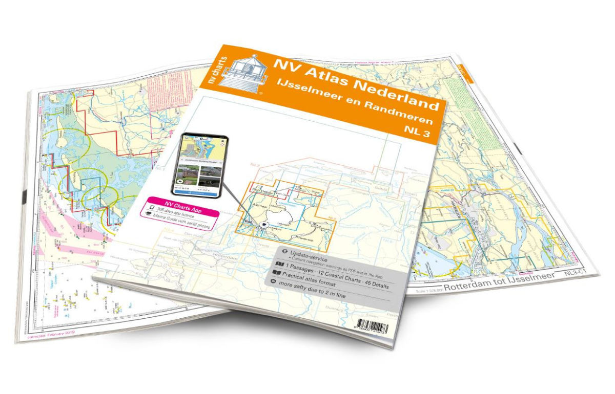 NV Charts Atlas NL3 - Ijsselmeer en Randmeeren 2024