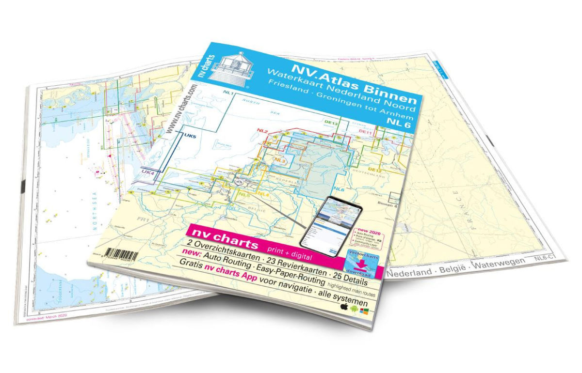 NV Charts Atlas Binnen NL 6 Nederland Noord 2025