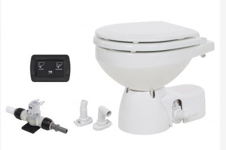 JABSCO Toilette Quiet Flush E2 Standardgröße 12V, Magnetventil, Soft-Close JABSCO Toilette Quiet Flush E2 Standardgröße 12V, Magnetventil, Soft-Close