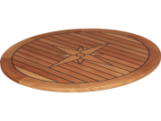 Eude Teak Tischplatte Circle Ø 65cm