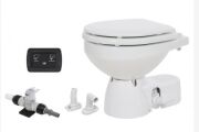 JABSCO Toilette Quiet Flush E2 Standardgröße 24V, Magnetventil, Soft-Close