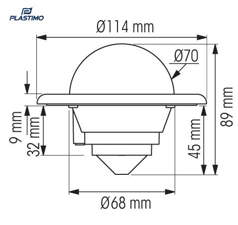 Plastimo Kompass Mini-C schwarz 