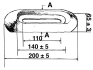 Rumpf-Anode aufschraubar Magnesium 200x65x35mm