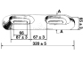 Rumpf-Anode aufschraubar Zink 320x65x35mm