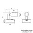 Talamex LED Wandleuchte Surya 10-30V dimmbar mit USB-C