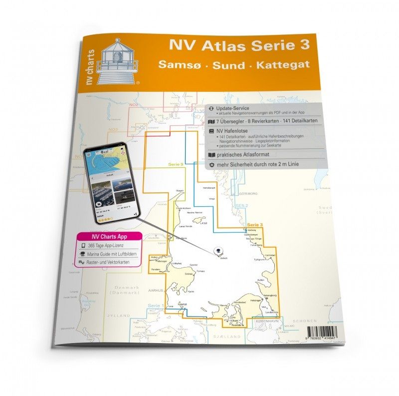 NV Charts Atlas Serie 3, Samsø - Sund - Kattegat 2024