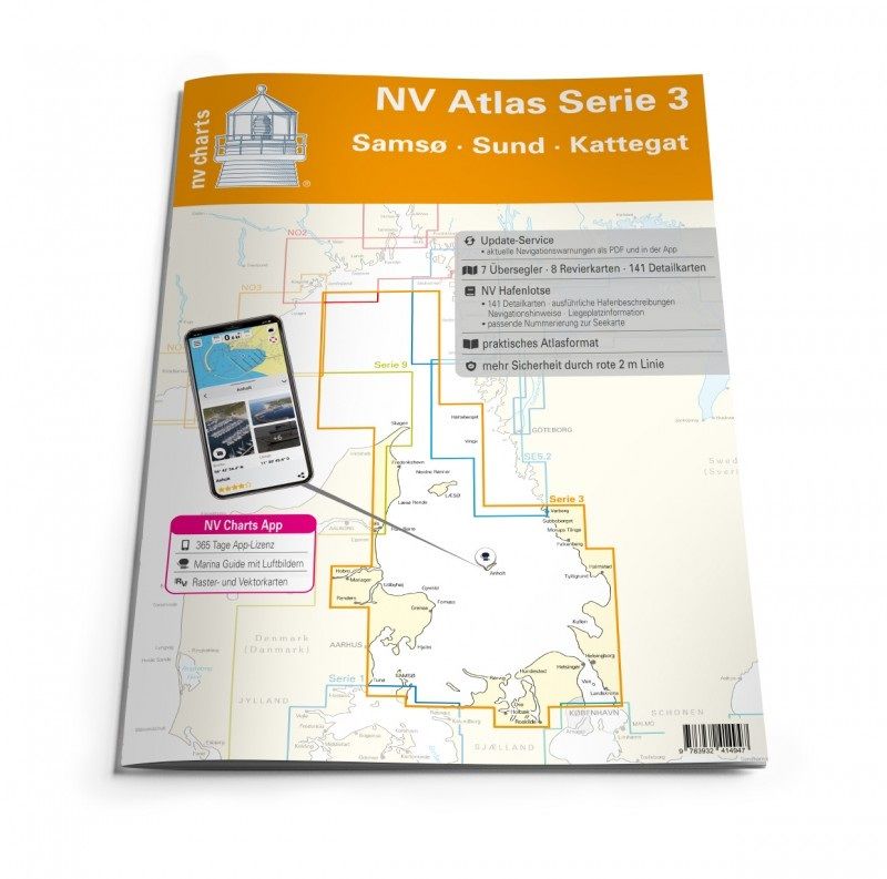 NV Charts Atlas Serie 3, Samsø - Sund - Kattegat 2025