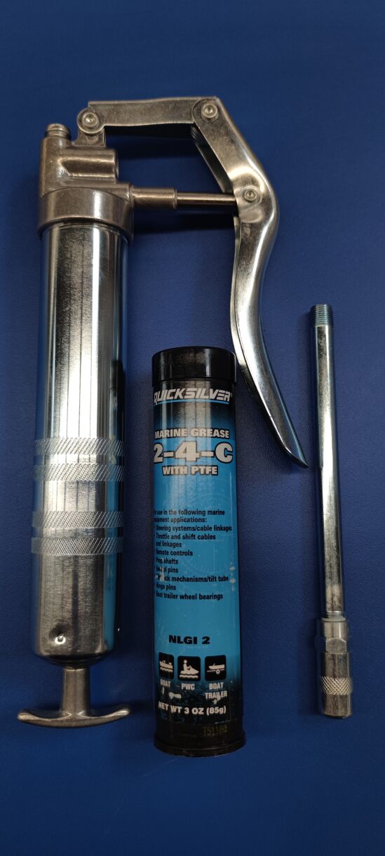 Quicksilver Fettpresse inkl. 85g Kartusche 2-4-C-Fett