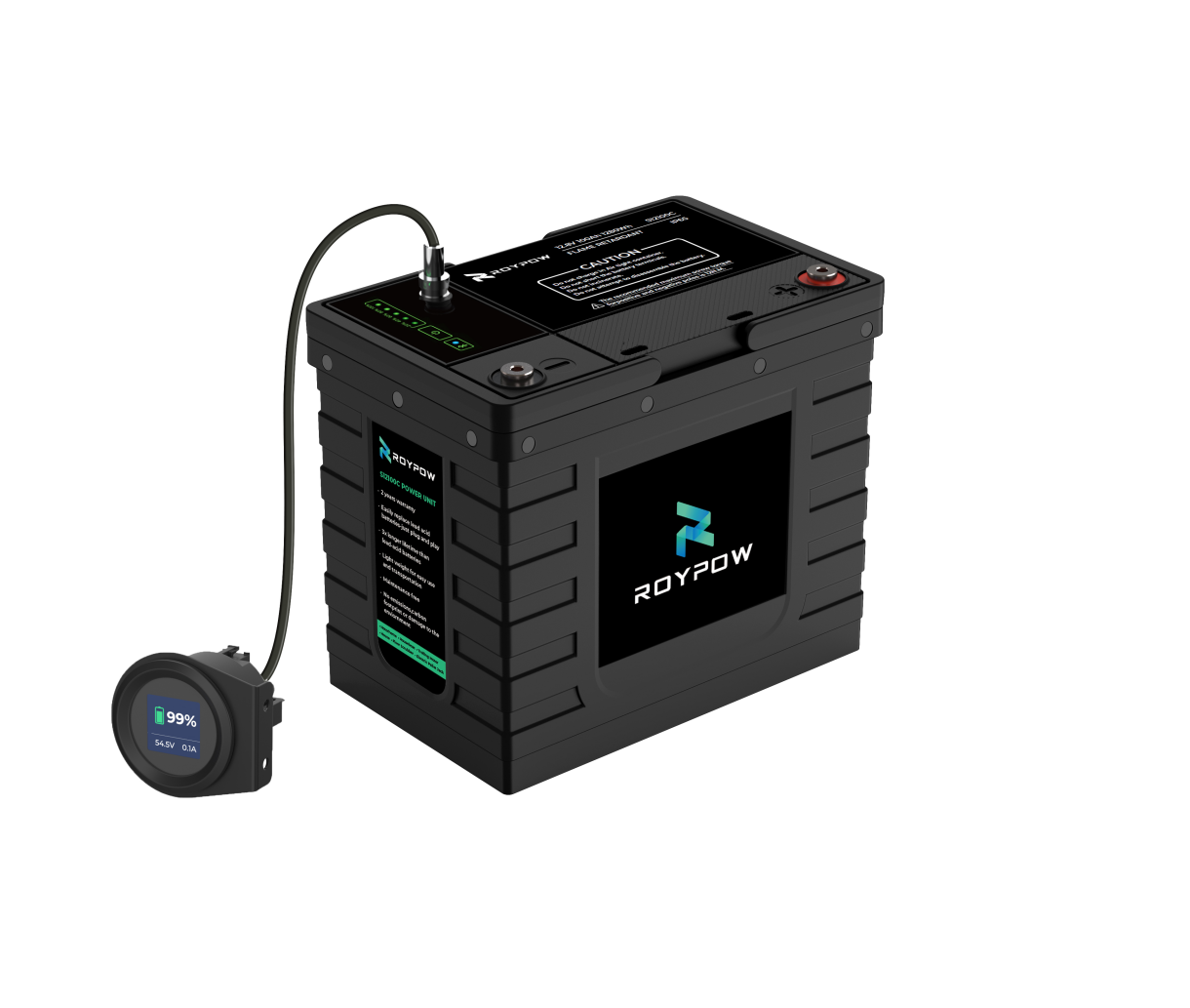 RoyPow LiFePO4 Lithium-Batterie 12V 100Ah Serie S