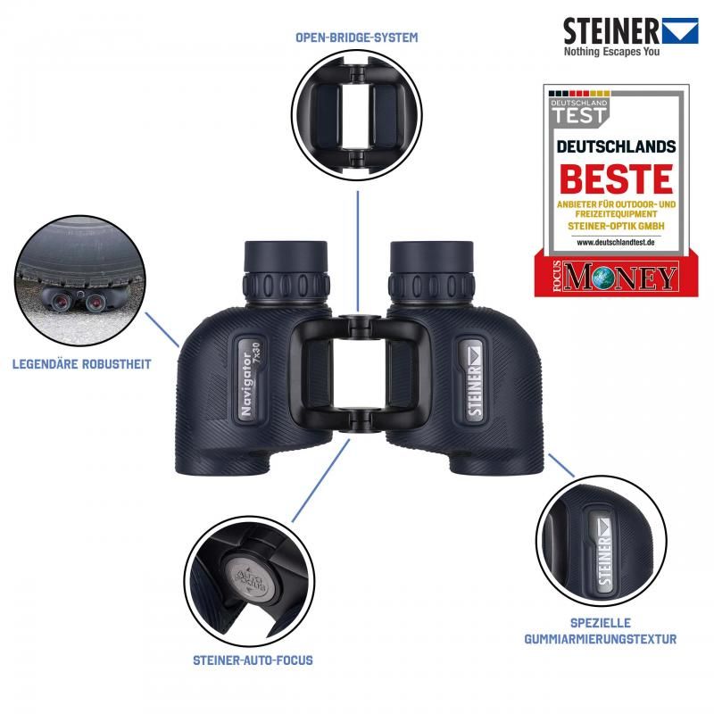 Steiner Fernglas Navigator 7x30 *NEU* inkl.Schwimmgurt