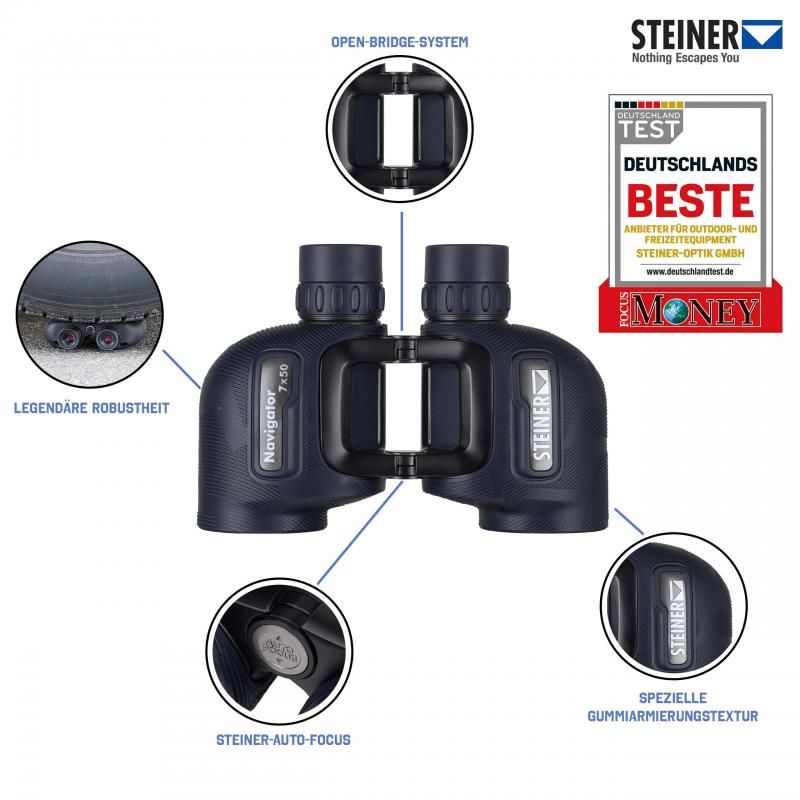 Steiner Fernglas Navigator 7x50 *NEU* inkl.Schwimmgurt