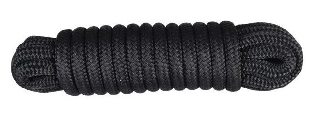 Talamex Festmacher PES geflochten mit Augspleiß+Takling schwarz 14mm 15m