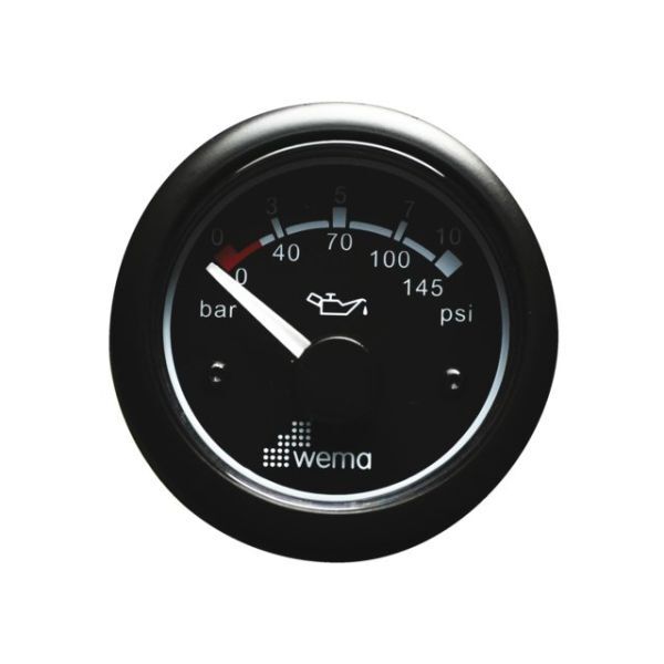 Wema Anzeige Öldruck 10bar schwarz Wema Anzeige Öldruck 10bar schwarz